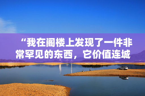 “我在阁楼上发现了一件非常罕见的东西，它价值连城，你可能也会拥有它。”